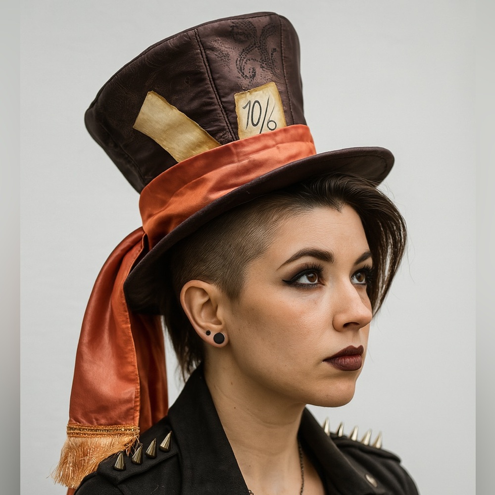 Disney Mad Hatter Alice in Wonderland Hat Cosplay Vintage